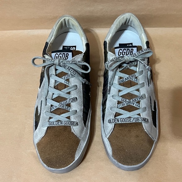 Golden Goose | Superstar Sneakers Camouflage Coffee Suede Size 10 (Size 40) - Picture 4 of 16